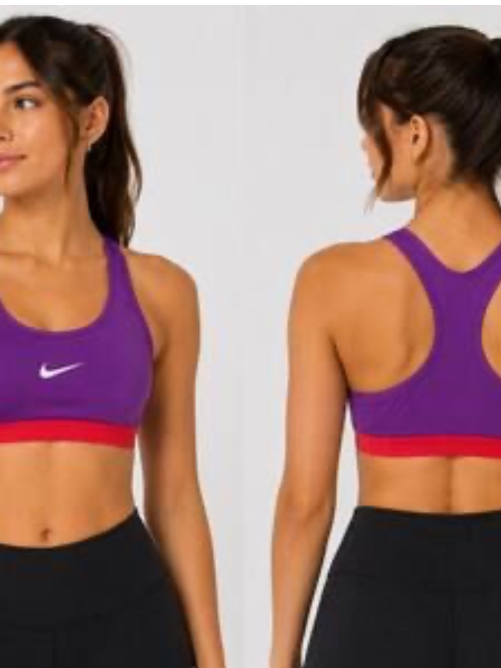 NWT NIKE DRI-FIT  Medium Support Racerback Sports Size XS